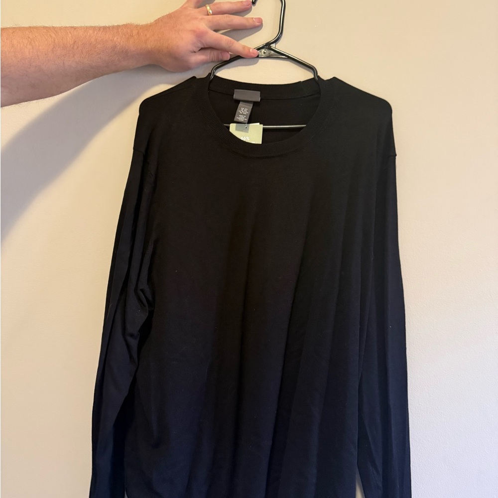 H&M Men's Black Long Sleeve Sweater